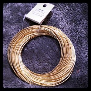 NWT Gold Bangle Bracelets from Da Vinci